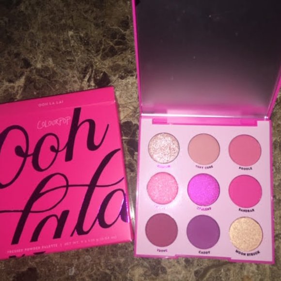 🔥2/$30🔥*NEW* ColourPop OOH LA LA! Pink Champagne Eyeshadow Palette - Picture 1 of 10